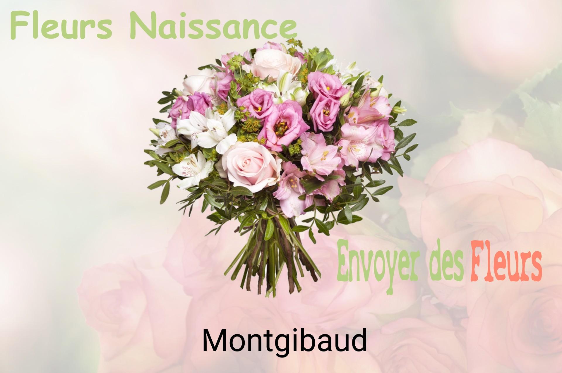 Bouquet de fleurs de naissance livré à Montgibaud